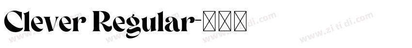 Clever Regular字体转换